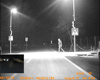 Evaluation pedestrian crossing Screenshot
